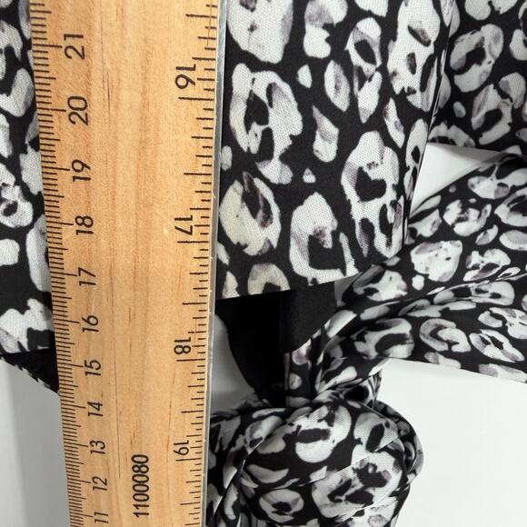 L’Academie Revolve Suzanne Top Abstract Cheetah Open Back Sexy Cocktail Feminine - Picture 8 of 8